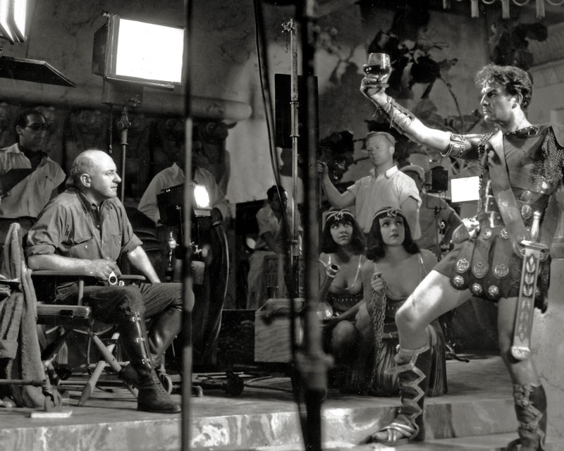 DeMille directs Henry Wilcoxon in Cleopatra (1934)