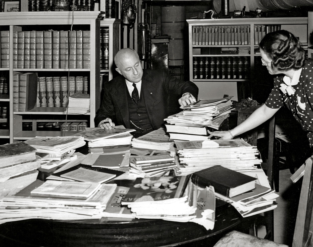 The office of Cecil B. DeMille Productions, circa 1942